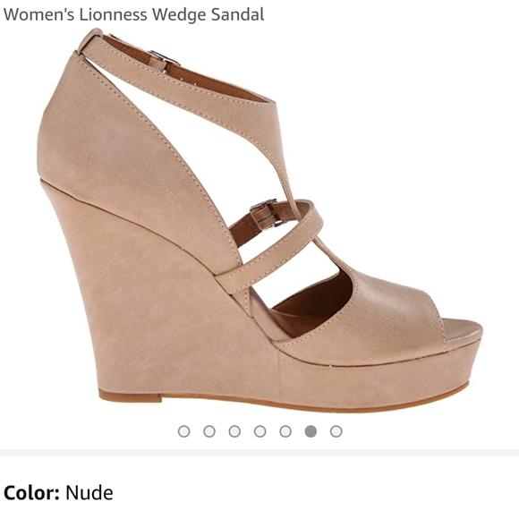 EUC Nude BC Lioness Wedges - Picture 2 of 3